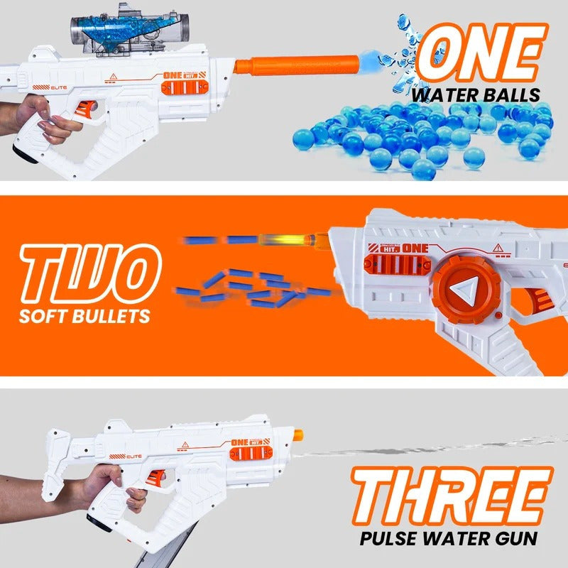 Pistola Automática de Hidrogel 3-En-1 y Lanza de Agua