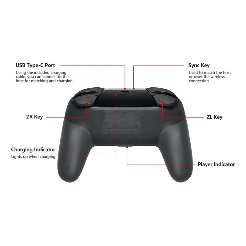 Mando Control Nintendo Switch Pro Inalambrico NFC