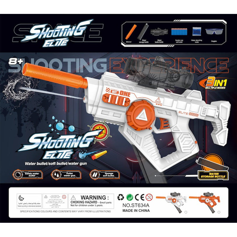 Pistola Automática de Hidrogel 3-En-1 y Lanza de Agua