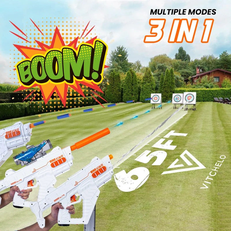 Pistola Automática de Hidrogel 3-En-1 y Lanza de Agua